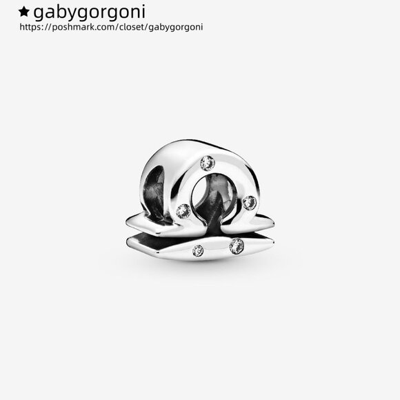 Pandora Sparkling Libra Zodiac Charm - Picture 1 of 4